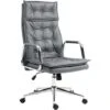 Sedia Da Ufficio Sotira In Vera Pelle Grigio -Ufficio E Casa 57355996 1