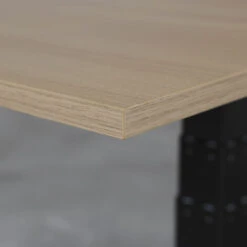 Scrivania Regolabile Elettricamente - 140x80 Cm - Motore Singolo - Nero / Rovere -Ufficio E Casa 57670672 3