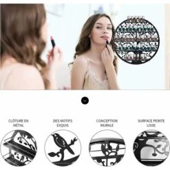 Giantex Porta Smalto In Metallo, Organizzatore Per Smalti, Portaoggetti A Forma Di Albero, Scaffale A 5 Livelli, Scaffale Di Stoccaggio, Espositore Per Smalti, Rossetti, Oli Essenziali (Nero) -Ufficio E Casa 58840194 2