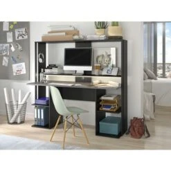 Scrivania Gamer Con Vani Portaoggetti E LED Nero - STANDA -Ufficio E Casa 59285612 3