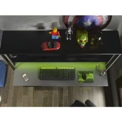 Scrivania Gamer Con Vani Portaoggetti E LED Nero - STANDA -Ufficio E Casa 59285612 4