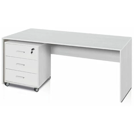 Scrivania Ufficio Bianco Fiammato Larga 150 Cm. 3 Scrivania Ufficio Bianco Fiammato Larga 150 Cm.