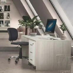 Scrivania Ufficio Bianco Fiammato Larga 150 Cm. 8 Scrivania Ufficio Bianco Fiammato Larga 150 Cm. -Ufficio E Casa 59471019 3