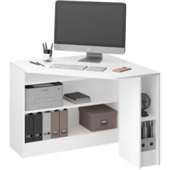 Scrivania Angolare „Alvaro“ Bianco Vicco -Ufficio E Casa 60657313 4