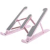 Supporto Portatile Cellulare Pc Tablet Staffa Base Regolabile Pieghevole Rosa -Ufficio E Casa 60940486 1