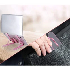 Supporto Portatile Cellulare Pc Tablet Staffa Base Regolabile Pieghevole Rosa 10 Supporto Portatile Cellulare Pc Tablet Staffa Base Regolabile Pieghevole Rosa -Ufficio E Casa 60940486 4