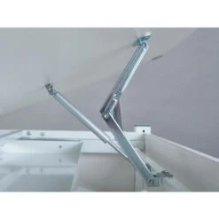 Dmora Scrivania Regolabile In Altezza Con Ripiano Inclinabile, In Metallo Bianco, Cm 110x68x55-78 -Ufficio E Casa 63753882 5