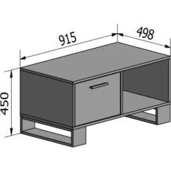 Skraut Home - Scrivania NATURAL - Tavolo Di Studio - Piano In Legno Colore Rovere Nordico Spessore 54 Mm. Gambe In Metallo Nero. 120x60x73cm -Ufficio E Casa 64996361 5