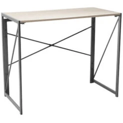 Lolie - Scrivania Pieghevole In Legno E Metallo - 100x50x75 Cm