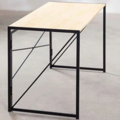 Lolie  - Scrivania Pieghevole In Legno E Metallo - 100x50x75 Cm -Ufficio E Casa 69634864 3
