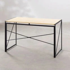 Lolie  - Scrivania Pieghevole In Legno E Metallo - 100x50x75 Cm -Ufficio E Casa 69634864 4