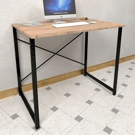 Tiny - Scrivania In Legno E Metallo 80x60x71,5 Cm 5 Tiny - Scrivania In Legno E Metallo 80x60x71,5 Cm - immagine 3