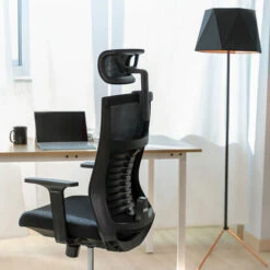 Sedia Da Ufficio Con Rotelle, Sedia Da Scrivania Ergonomica Con Altezza Regolabile, Sedia Per Computer Con Braccioli Regolabili, Girevole E Supporto Lombare Rinforzato -Ufficio E Casa 70439345 3