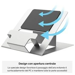 Fellowes Supporto PC Portatile Hylyft - Laptop Stand Regolabile In Altezza Con Custodia -Ufficio E Casa 70715991 3