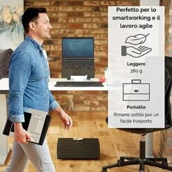 Fellowes Supporto PC Portatile Hylyft - Laptop Stand Regolabile In Altezza Con Custodia -Ufficio E Casa 70715991 4