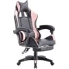 Sedia Gaming Reclinabile Con Poggiapiedi Estraibile Rosa E Nera 1 Sedia Gaming Reclinabile Con Poggiapiedi Estraibile Rosa E Nera -Ufficio E Casa 71802432 1