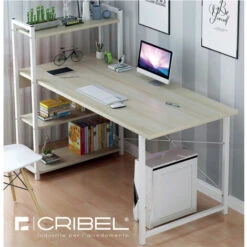 Scrivania Mod.sofia Cm.120x48x110 Rovere/bianca