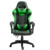 GLOXY Sedia Gaming Girevole, Ergonomica, Altezza Regolabile, Con Poggiatesta E Supporto Lombare, Colore Nera E Verde -Ufficio E Casa 79600487 1