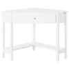 SoBuy Tavolo Angolare,Tavolo Consolle, Con Cassetto, Bianco,triangolo,FWT31-W -Ufficio E Casa 7986029 1