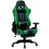 WOLTU Sedia Gaming Sedie Da Ufficio Girevole Poggiapiedi Retrattile Poltrona PU Verde -Ufficio E Casa 80878829 1