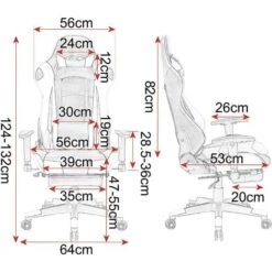 WOLTU Sedia Gaming Sedie Da Ufficio Girevole Poggiapiedi Retrattile Poltrona PU Verde -Ufficio E Casa 80878829 3