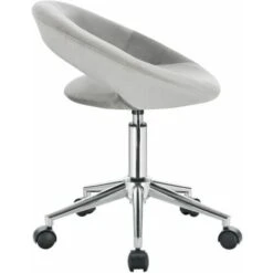 WOLTU Sedia Da Scrivania Poltrona Da Lavoro Ufficio Con Ruote In Acciaio Grigio -Ufficio E Casa 80879448 5