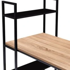 Scrivania Libreria BOSTON Legno E Nero Design Industriale -Ufficio E Casa 81211817 5