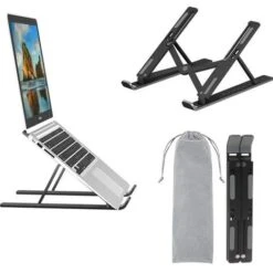 None Supporto PC Portatile Supporto Per Laptop Multi-Angolo Nero