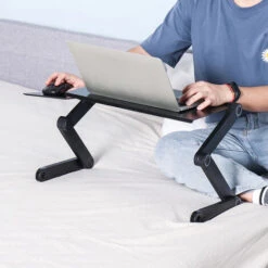Vassoio Per Divano Letto Da Tavolo Pieghevole Regolabile Per PC Con Tappetino Per Mouse Con Ventola Di Raffreddamento 8 Vassoio Per Divano Letto Da Tavolo Pieghevole Regolabile Per PC Con Tappetino Per Mouse Con Ventola Di Raffreddamento -Ufficio E Casa 81888523 3
