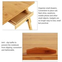 None Tavolino Servitore Con 1 Cassetto Regolabile In Altezza Porta PC Pieghevole In Bambù Multifunzione 8 None Tavolino Servitore Con 1 Cassetto Regolabile In Altezza Porta PC Pieghevole In Bambù Multifunzione -Ufficio E Casa 81946941 3
