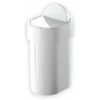 GEDY Pattumiera In Plastica Rigida Modello Junior 5 Lt, Con Coperchio Basculante Colore Bianco -Ufficio E Casa 83663000 1