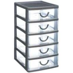Torre Di Stoccaggio In Plastica A 5 Cassetti - 5 Five Simply Smart