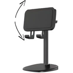 Supporto Smartphone Cellulare Tablet Da Tavolo Regolabile Con Portacuffie QZJ201 -Ufficio E Casa 86543056 4
