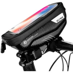 Borsa Da Manubrio Per Bici Impermeabile Portatile Con Supporto Per Bici Con Touch Screen, Supporto Per Telefono Da Bici Supporto Per Telefono MTB Per Qualsiasi Telefono Con Schermo