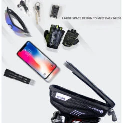Borsa Da Manubrio Per Bici Impermeabile Portatile Con Supporto Per Bici Con Touch Screen, Supporto Per Telefono Da Bici Supporto Per Telefono MTB Per Qualsiasi Telefono Con Schermo -Ufficio E Casa 87576813 4
