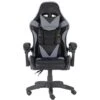 GLOXY Sedia Gaming Girevole, Ergonomica, Altezza Regolabile, Con Poggiatesta E Supporto Lombare, Colore Nera E Grigia -Ufficio E Casa 87905749 1
