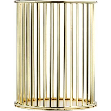 HIASDFLS Portamatite In Metallo Portamatite Durevole Rotondo Portamatite Dorato Scavato Portamatite In Ferro Traforato Contenitore Portaoggetti Per Cancelleria Metallico Rotondo - Oro 3 HIASDFLS Portamatite In Metallo Portamatite Durevole Rotondo Portamatite Dorato Scavato Portamatite In Ferro Traforato Contenitore Portaoggetti Per Cancelleria Metallico Rotondo - Oro