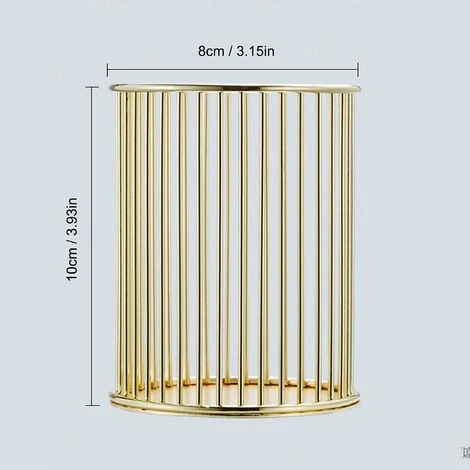 HIASDFLS Portamatite In Metallo Portamatite Durevole Rotondo Portamatite Dorato Scavato Portamatite In Ferro Traforato Contenitore Portaoggetti Per Cancelleria Metallico Rotondo - Oro 4 HIASDFLS Portamatite In Metallo Portamatite Durevole Rotondo Portamatite Dorato Scavato Portamatite In Ferro Traforato Contenitore Portaoggetti Per Cancelleria Metallico Rotondo - Oro - immagine 2