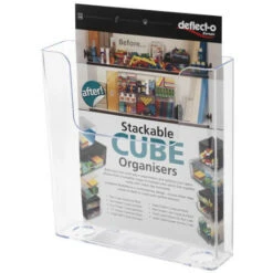 Portadepliant Da Tavolo Con Retro Piatto A4 Verticale Deflecto