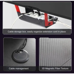 Scrivania Gaming PC 160cm Angolare Grande Scrivania Gamer Angolo Salvaspazio Tavolo Gaming Con LED RGB Per Studio Stanza Forma L 9 Scrivania Gaming PC 160cm Angolare Grande Scrivania Gamer Angolo Salvaspazio Tavolo Gaming Con LED RGB Per Studio Stanza Forma L -Ufficio E Casa 90874428 3