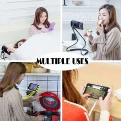 Supporto Universale Per Smartphone, Collo Appeso, Supporto Pigro Multifunzione A Rotazione Libera (rosa) 11 Supporto Universale Per Smartphone, Collo Appeso, Supporto Pigro Multifunzione A Rotazione Libera (rosa) -Ufficio E Casa 90982538 5