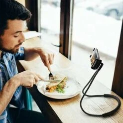 Supporto Universale Per Smartphone, Collo Sospeso, Rotazione Libera Della Staffa Pigra Multifunzionale (blu) -Ufficio E Casa 90982766 4