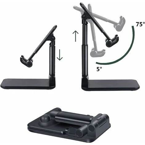 Supporto Solido Per Telefono Cellulare Per Scrivania Ufficio Con Caviglia Altezza Appoggio Regolabile E Supporto Per Telefono Pieghevole Per Tutti Gli Smartphone IPhone(rosa) 7 Supporto Solido Per Telefono Cellulare Per Scrivania Ufficio Con Caviglia Altezza Appoggio Regolabile E Supporto Per Telefono Pieghevole Per Tutti Gli Smartphone IPhone(rosa) - immagine 5