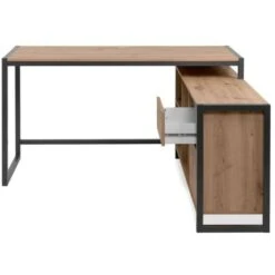 Scrivania Angolare Reversibile Quercia Antracite Denver37A -Ufficio E Casa 92746530 4