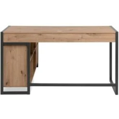 Scrivania Angolare Reversibile Quercia Antracite Denver37A -Ufficio E Casa 92746530 5