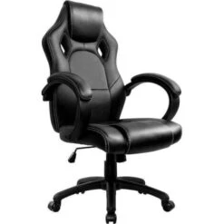 Sedia Poltrona Da Ufficio Direzionale Ruote Girevoli Sportiva Racer Gaming Nero -Ufficio E Casa 94076904 3