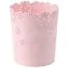Pattumiera Rotonda In Plastica Bidone Della Carta Straccia Vuota Bidone Della Spazzatura Del Pizzo Del Fiore Per La Bidone Della Spazzatura Dell'ufficio Della Cucina, Bidone Della Spazzatura Vuota, Pa -Ufficio E Casa 94291377 1