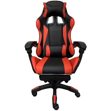 Sedia Poltrona Gaming Scrivania Ufficio Casa Reclinabile Con Poggiapiedi Rosso 5 Sedia Poltrona Gaming Scrivania Ufficio Casa Reclinabile Con Poggiapiedi Rosso - immagine 3