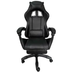 Sedia Poltrona Gaming Scrivania Ufficio Casa Reclinabile Con Poggiapiedi Nero -Ufficio E Casa 95529409 3