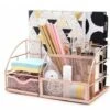 Organizzatore Da Scrivania/organizzatore Di Cancelleria/portapenne/ordinato Da Scrivania/organizzatore Multifunzione (oro Rosa) -Ufficio E Casa 95785551 1